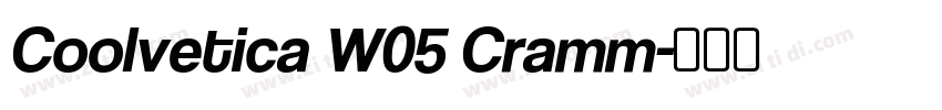 Coolvetica W05 Cramm字体转换